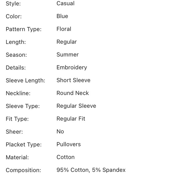 SHEIN medium tee - Picture 4 of 4